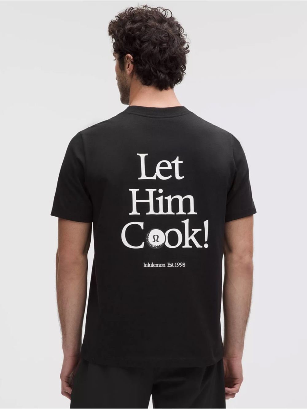 Lululemon Min Woo Lee Let Him Cook Golf Graphic Cotton T-Shirt Black